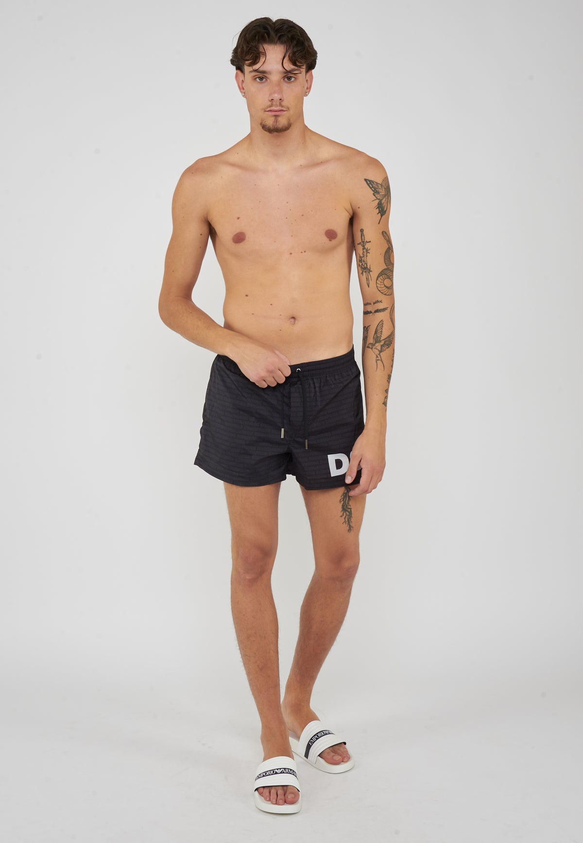 Boxer Mare Midi Con Logo Dsquared2 