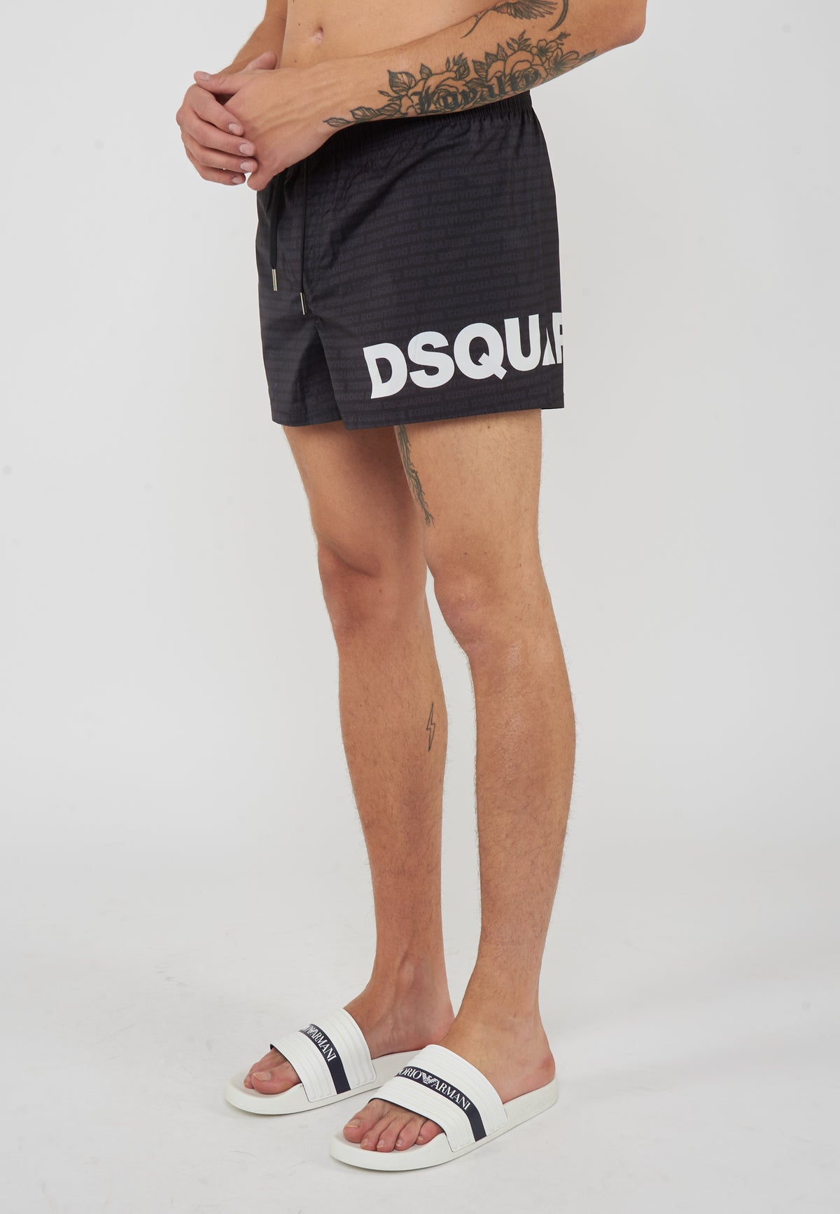 Boxer Mare Midi Con Logo Dsquared2 