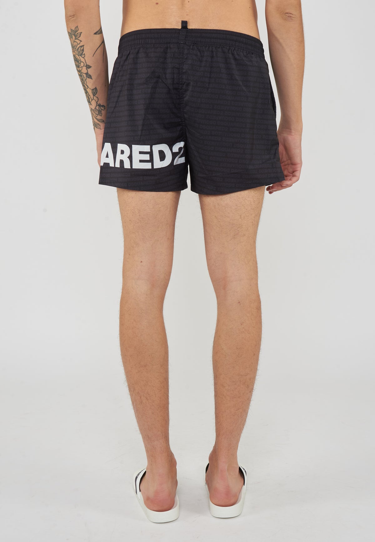 Boxer Mare Midi Con Logo Dsquared2 