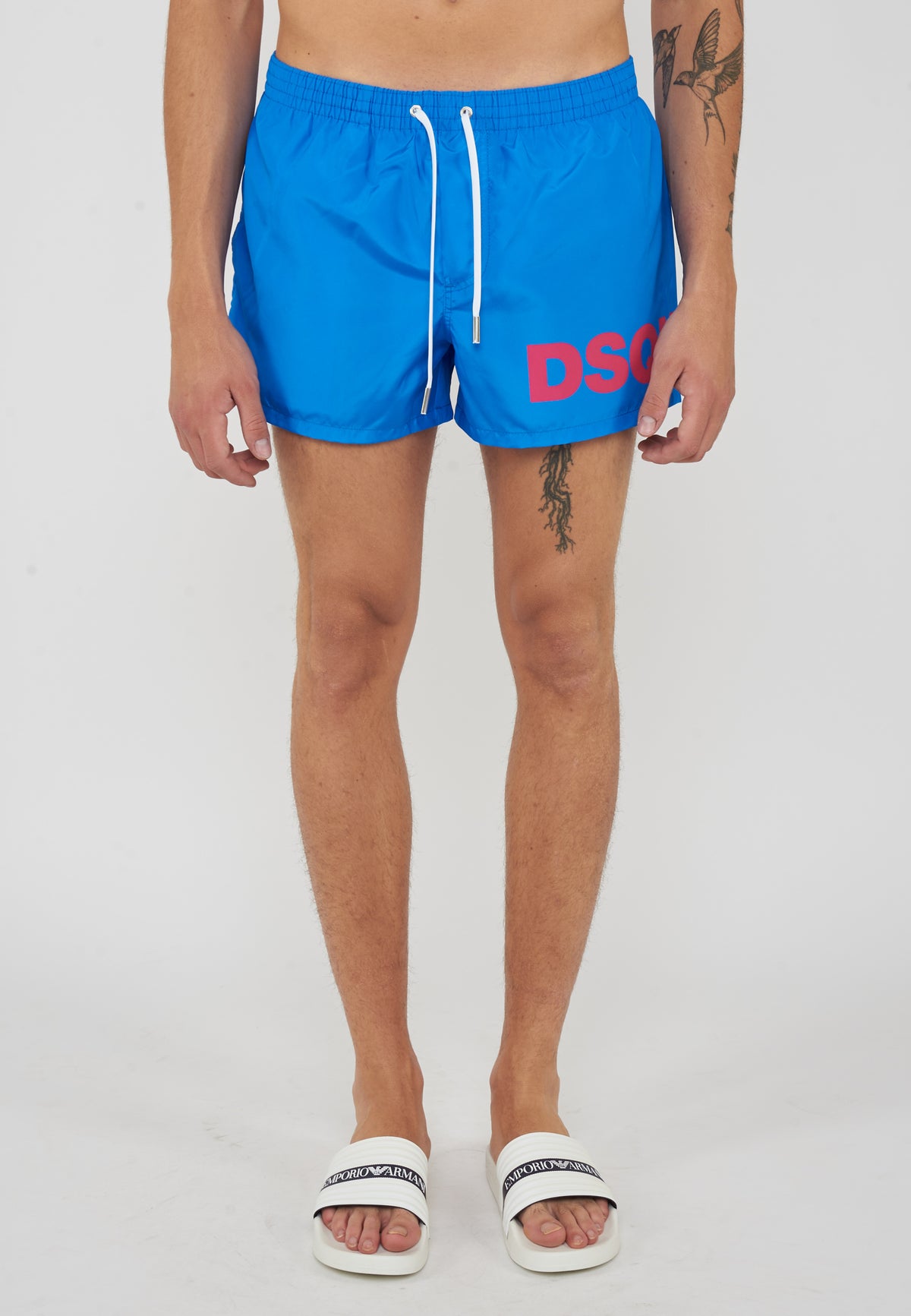 Boxer Mare Midi Con Logo Dsquared2 