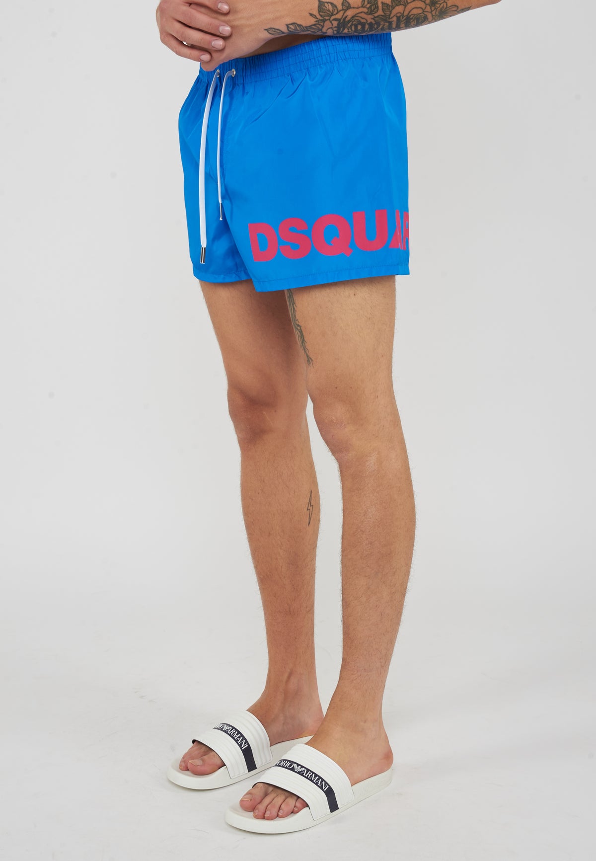 Boxer Mare Midi Con Logo Dsquared2 