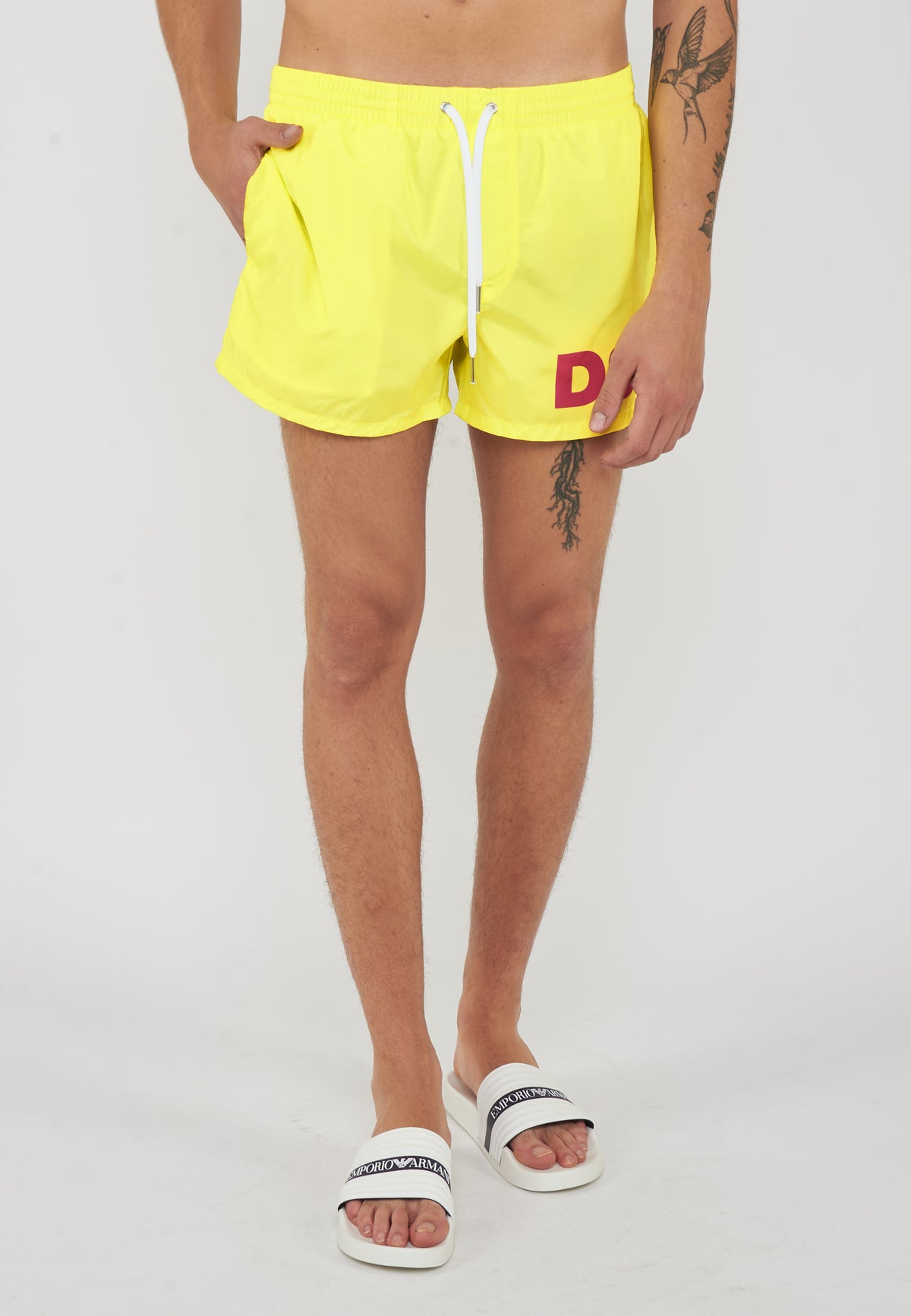Boxer Mare Midi Con Logo Dsquared2 
