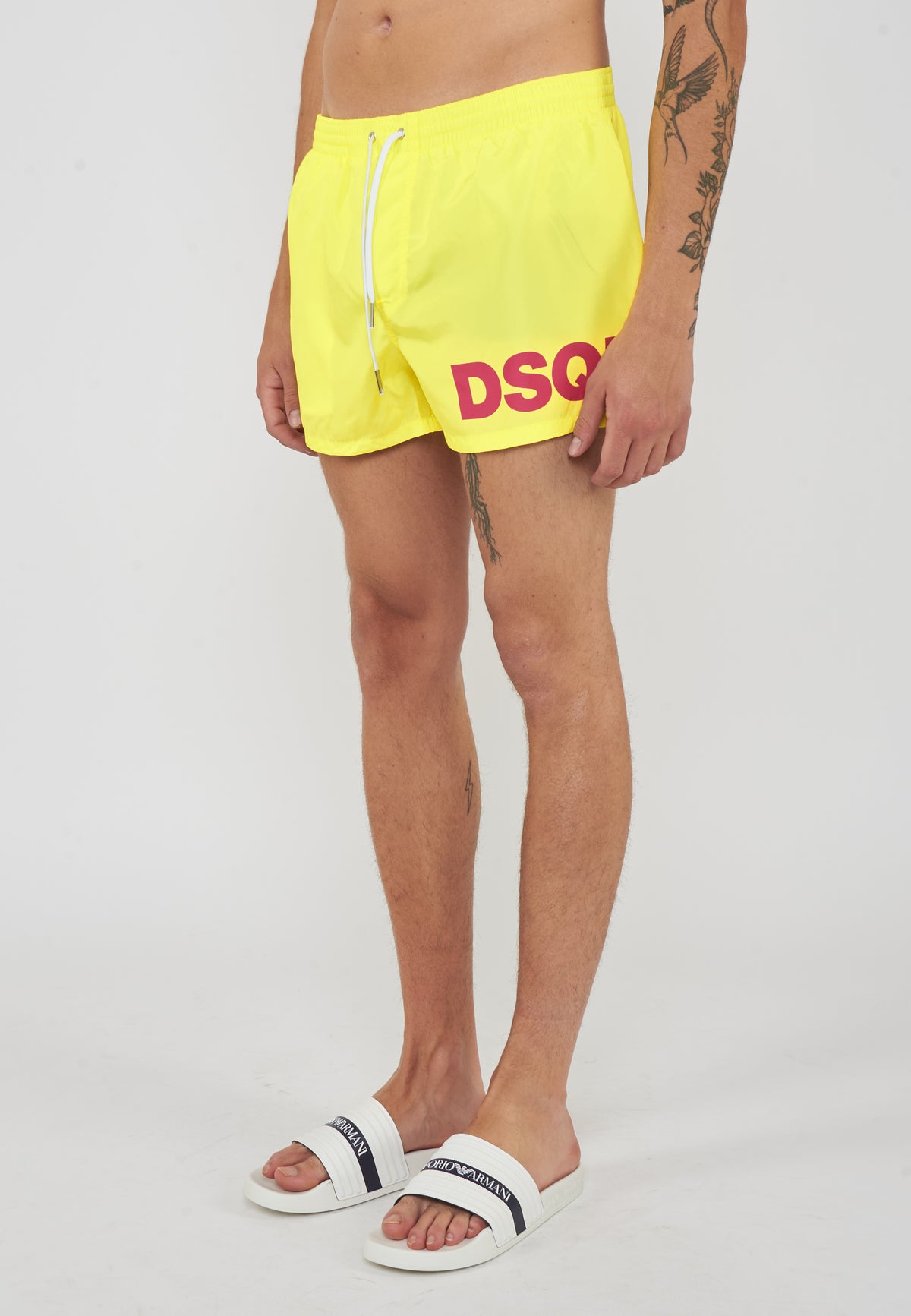 Boxer Mare Midi Con Logo Dsquared2 