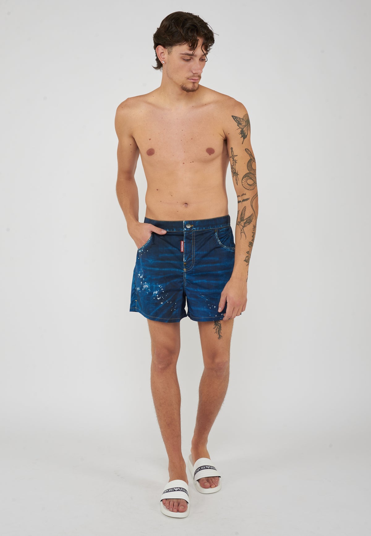 Boxer Mare Five Pockets Stile Denim 