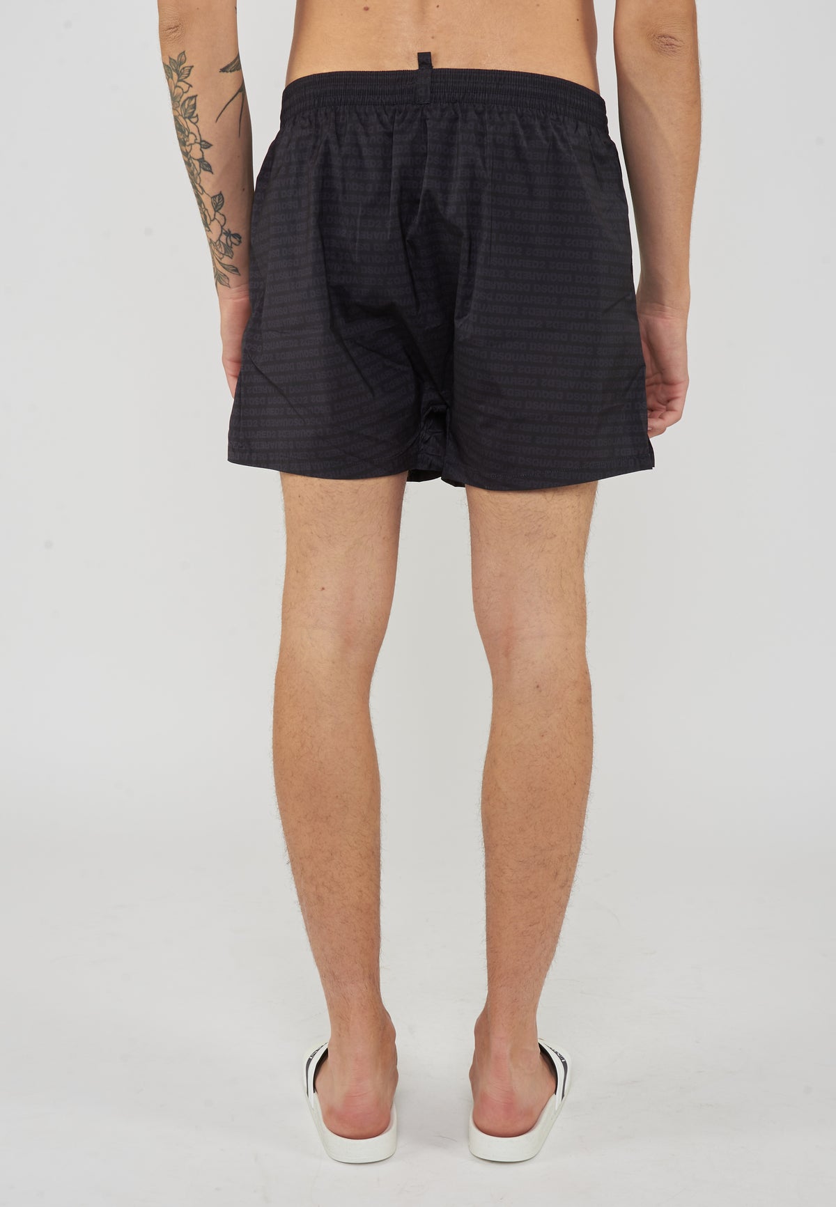 Boxer Mare Midi Con Lettering Dsquared2 