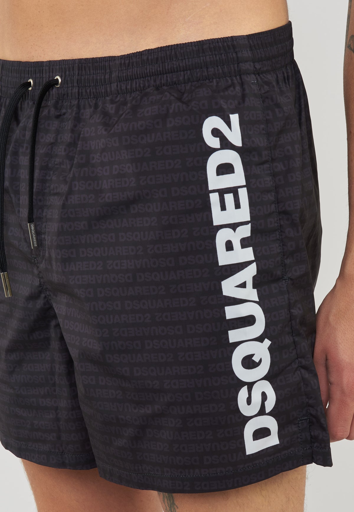 Boxer Mare Midi Con Lettering Dsquared2 