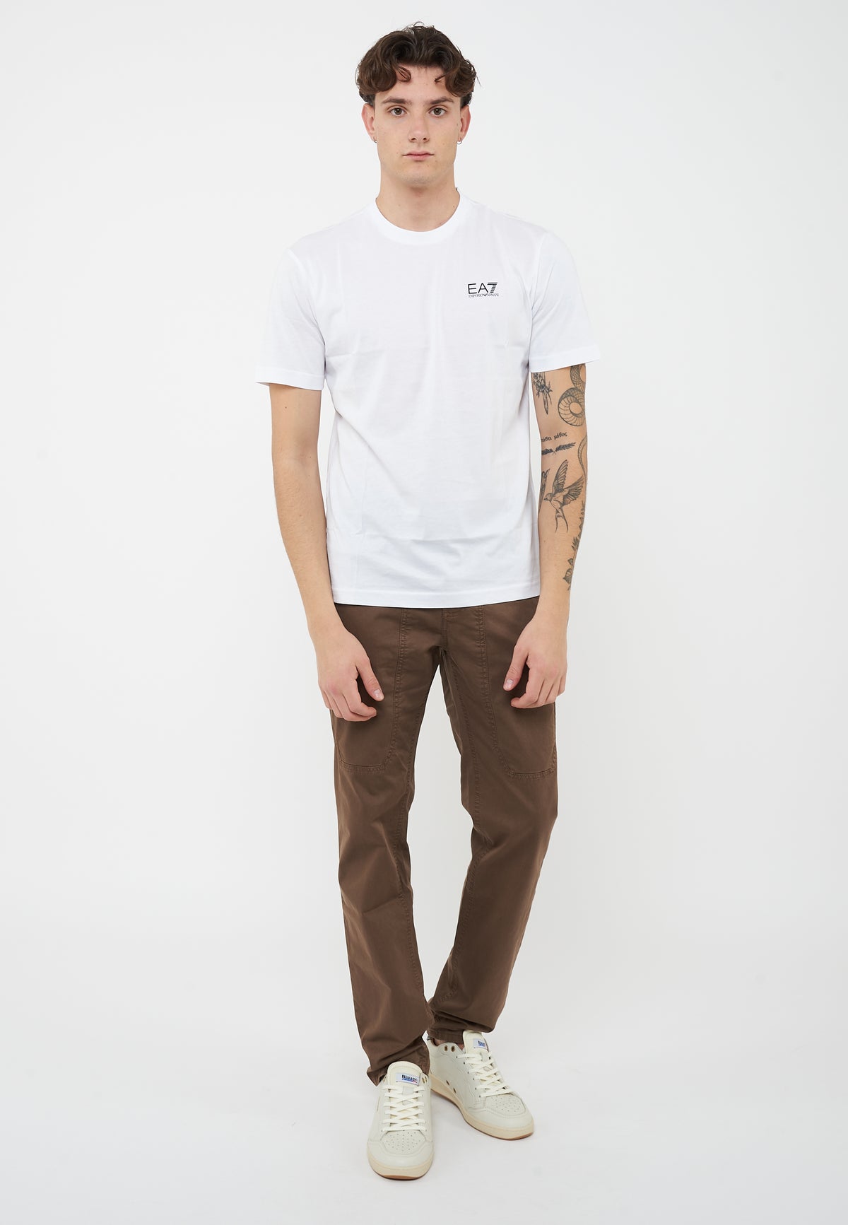 T-shirt Logo Series in jersey di cotone White 