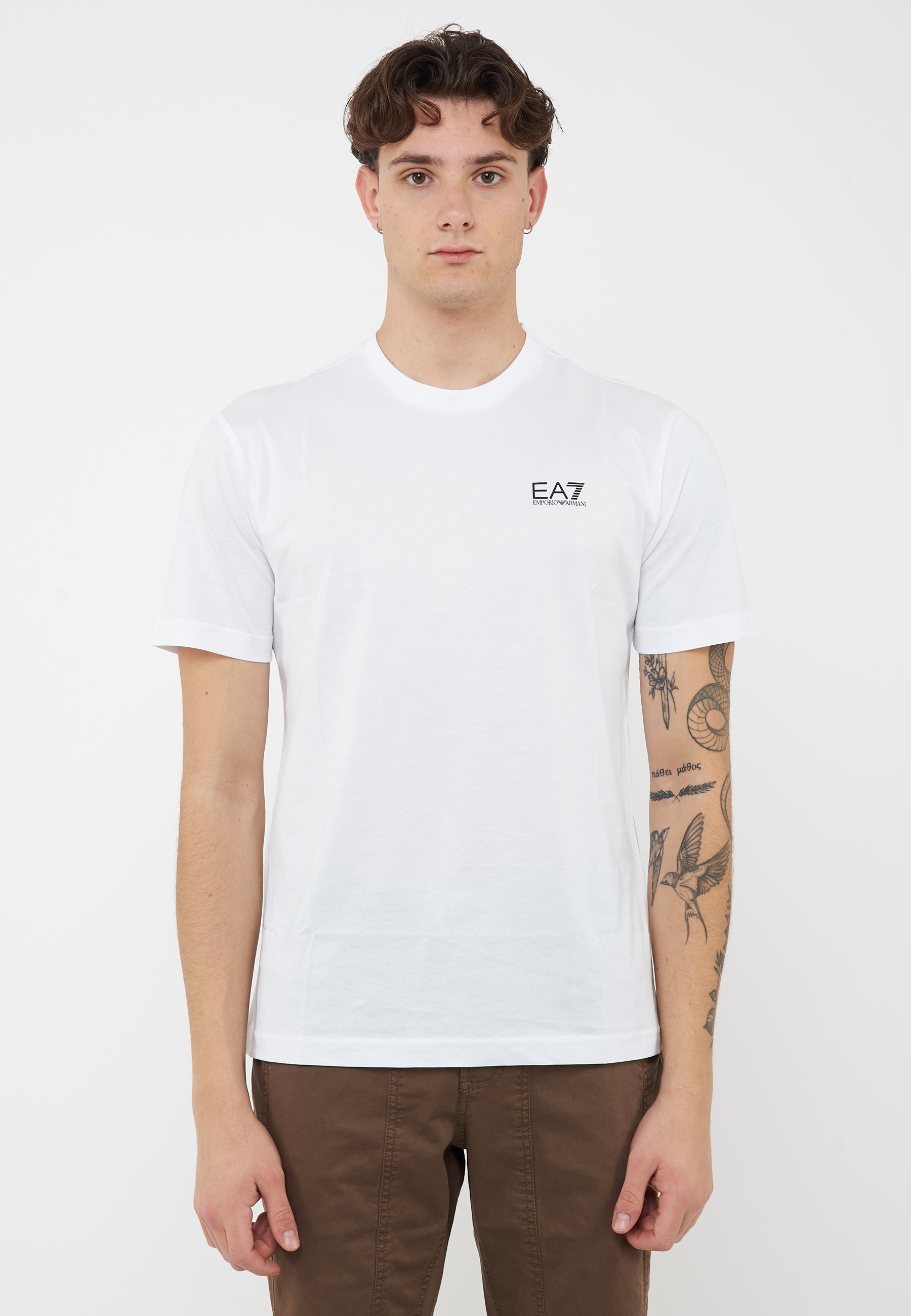 T-shirt Logo Series in jersey di cotone White 