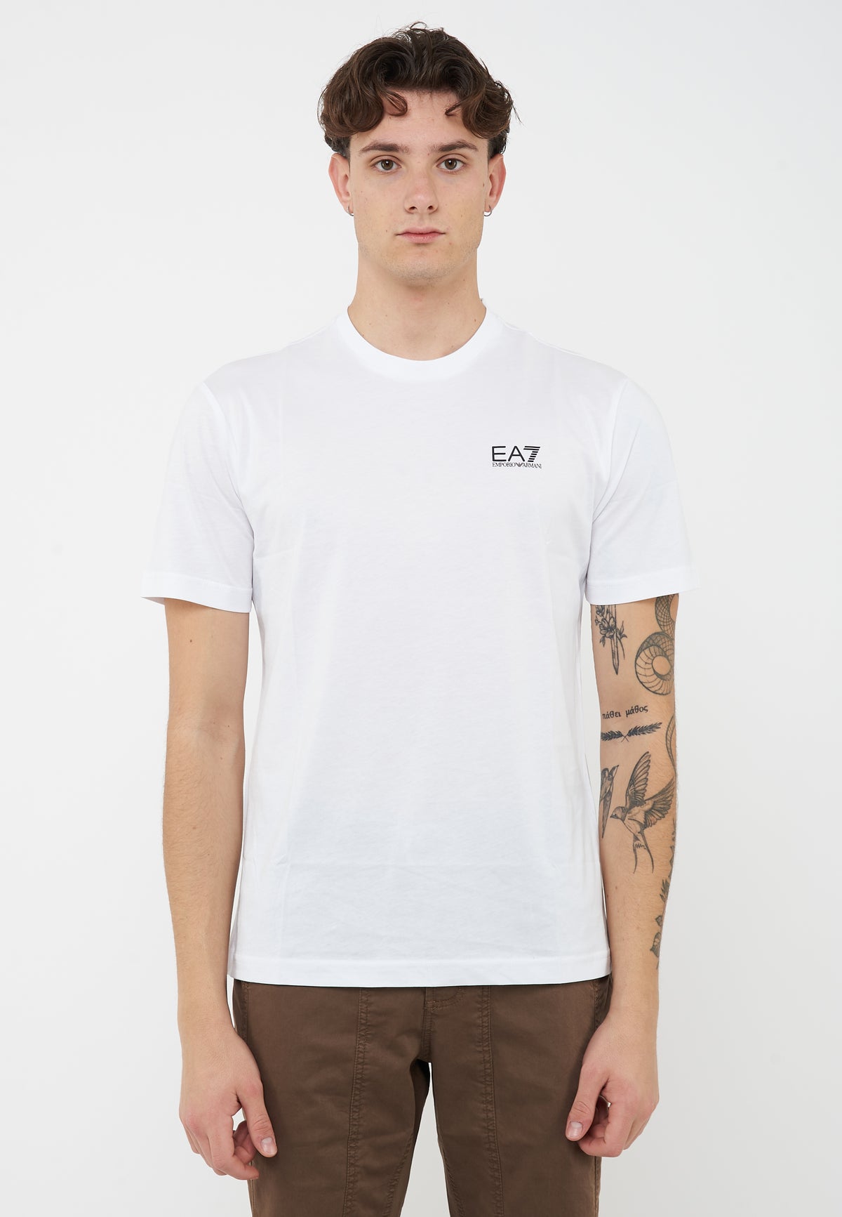 T-shirt Logo Series in jersey di cotone White 