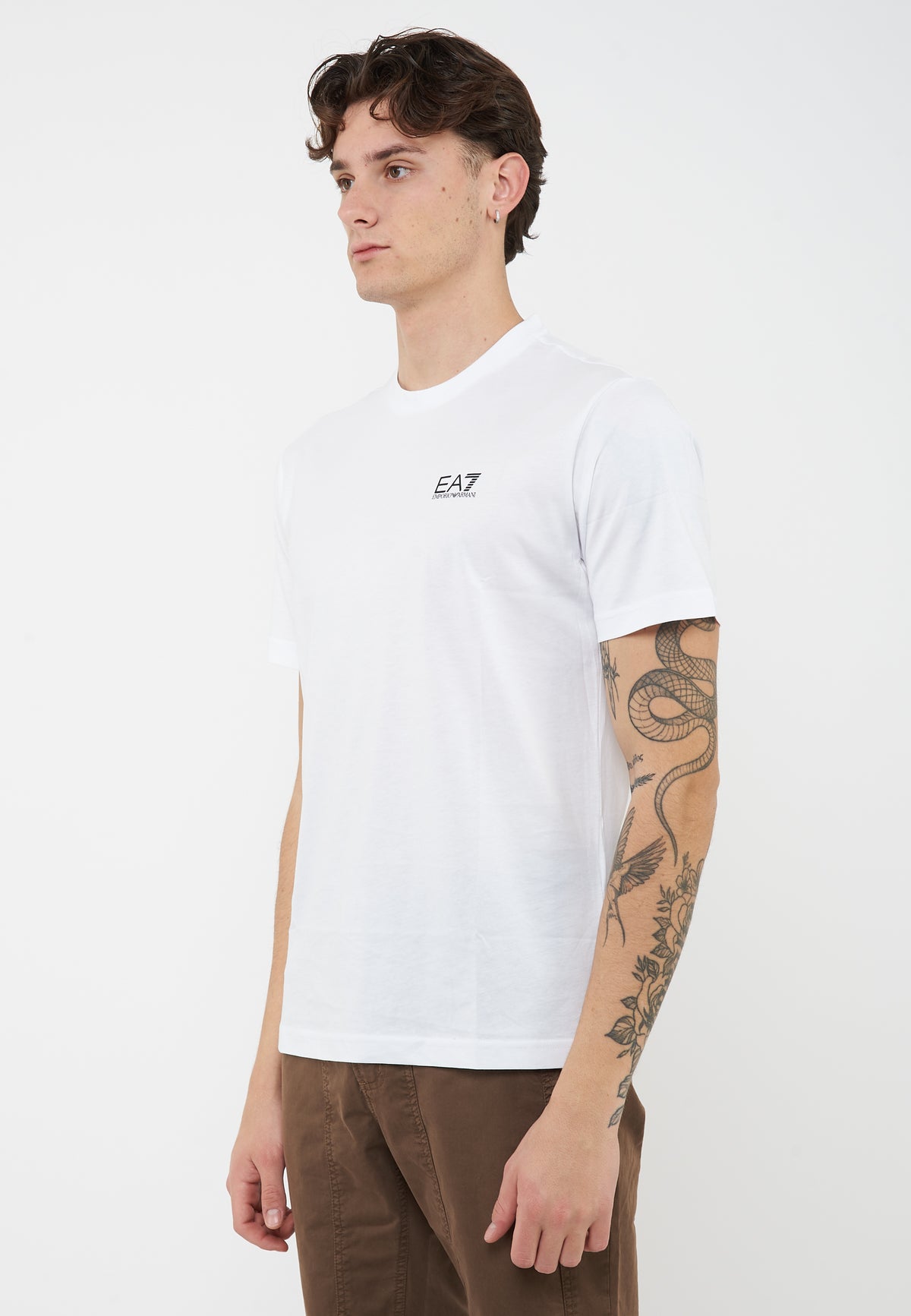 T-shirt Logo Series in jersey di cotone White 