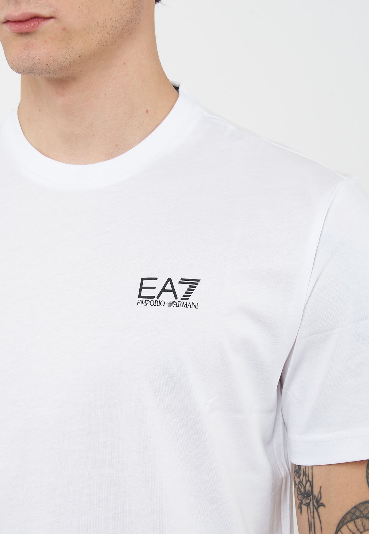 T-shirt Logo Series in jersey di cotone White 