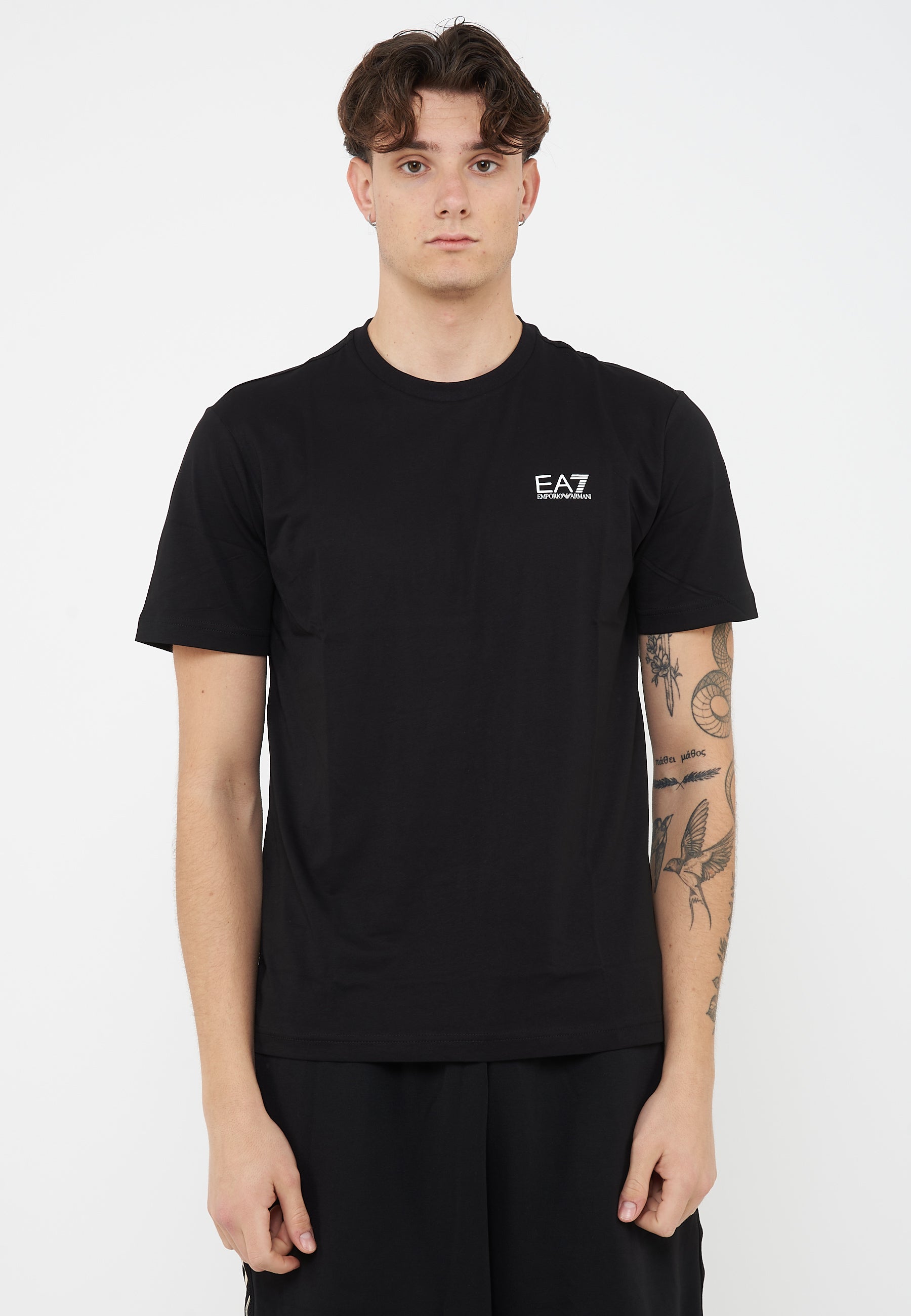 T-shirt Logo Series in jersey di cotone Black 