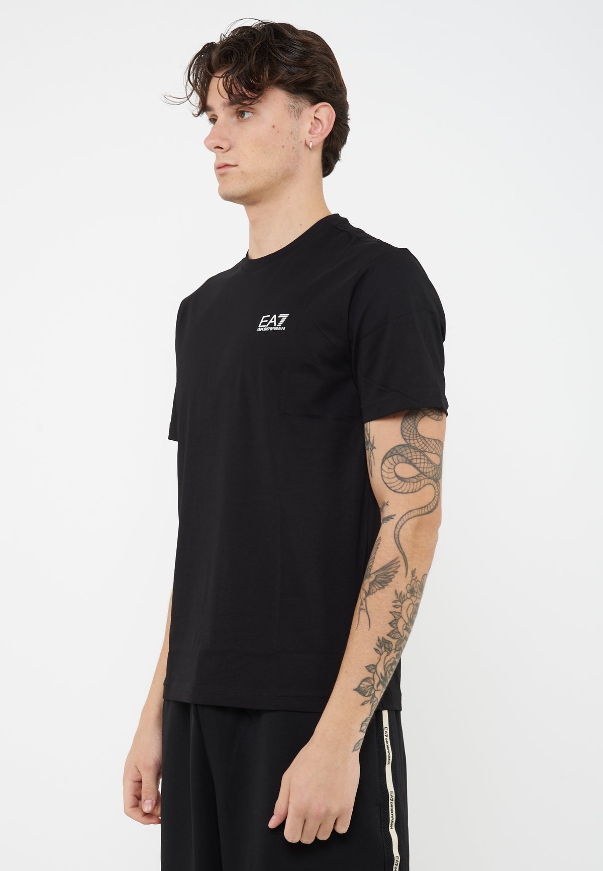 T-shirt Logo Series in jersey di cotone Black 