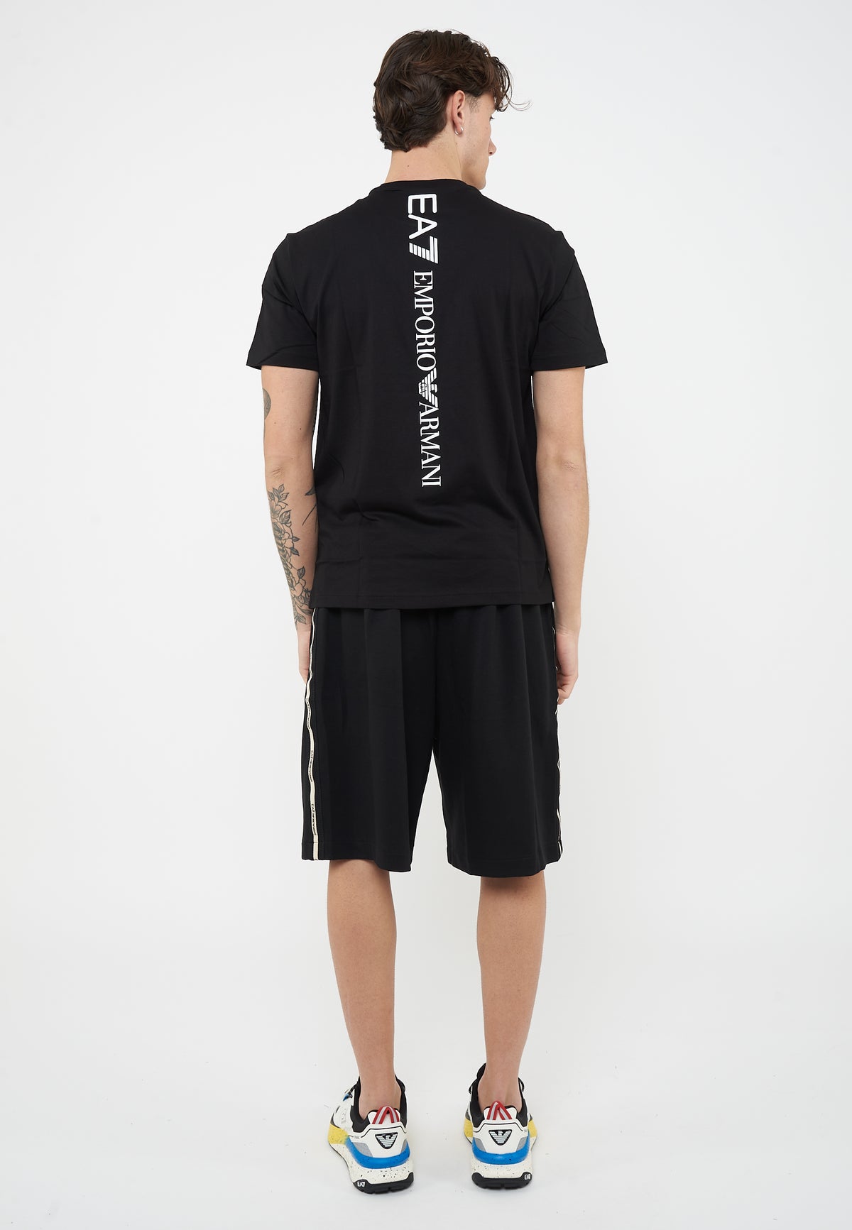 T-shirt Logo Series in jersey di cotone Black 