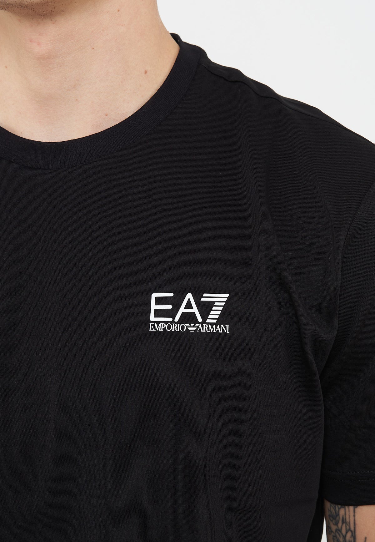 T-shirt Logo Series in jersey di cotone Black 