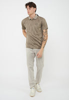 Polo Golf Pro in technical fabric VENTUS7 Fancy Roasted