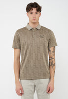 Polo Golf Pro in technical fabric VENTUS7 Fancy Roasted