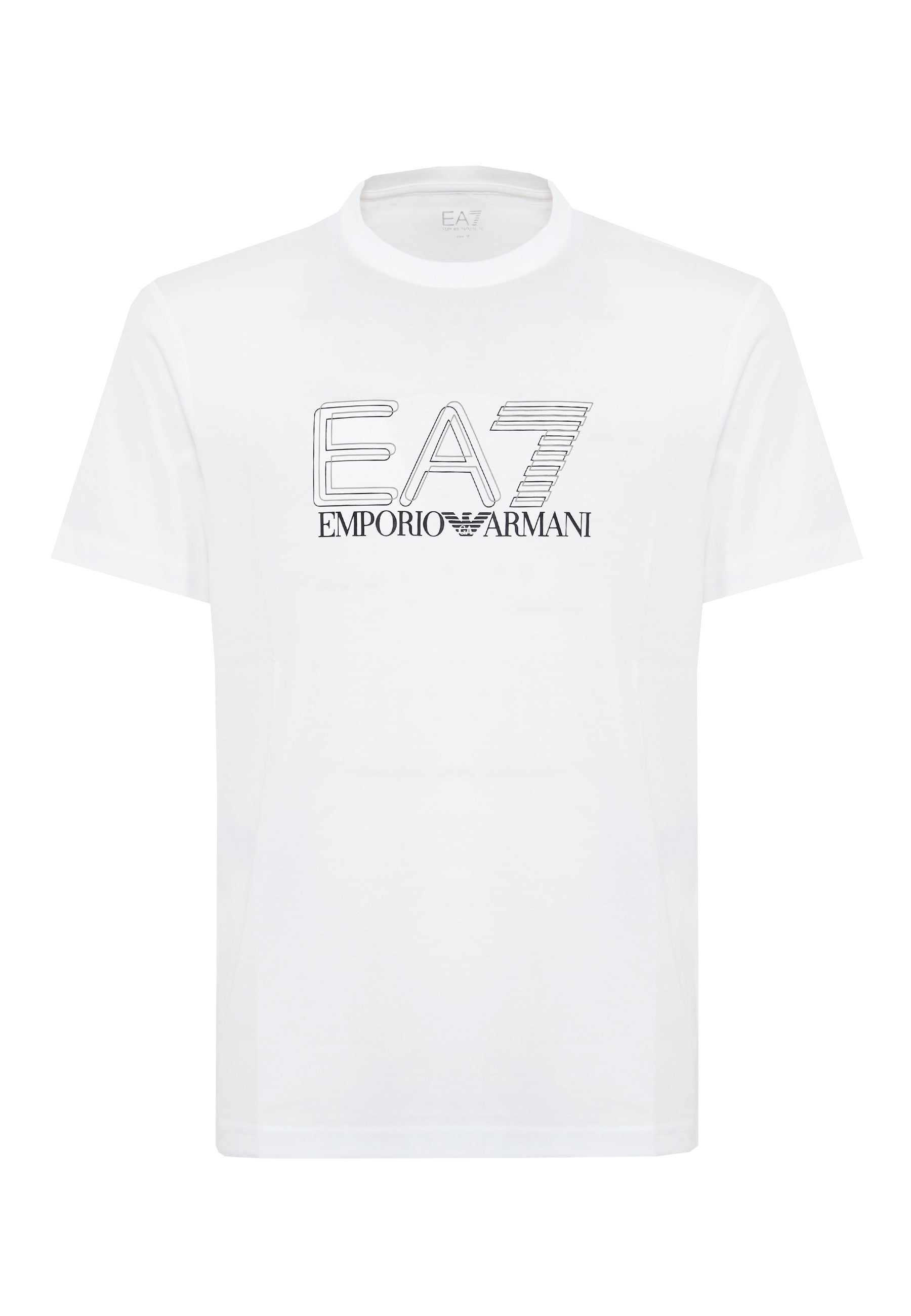 T-shirt girocollo Visibility in jersey di cotone White 