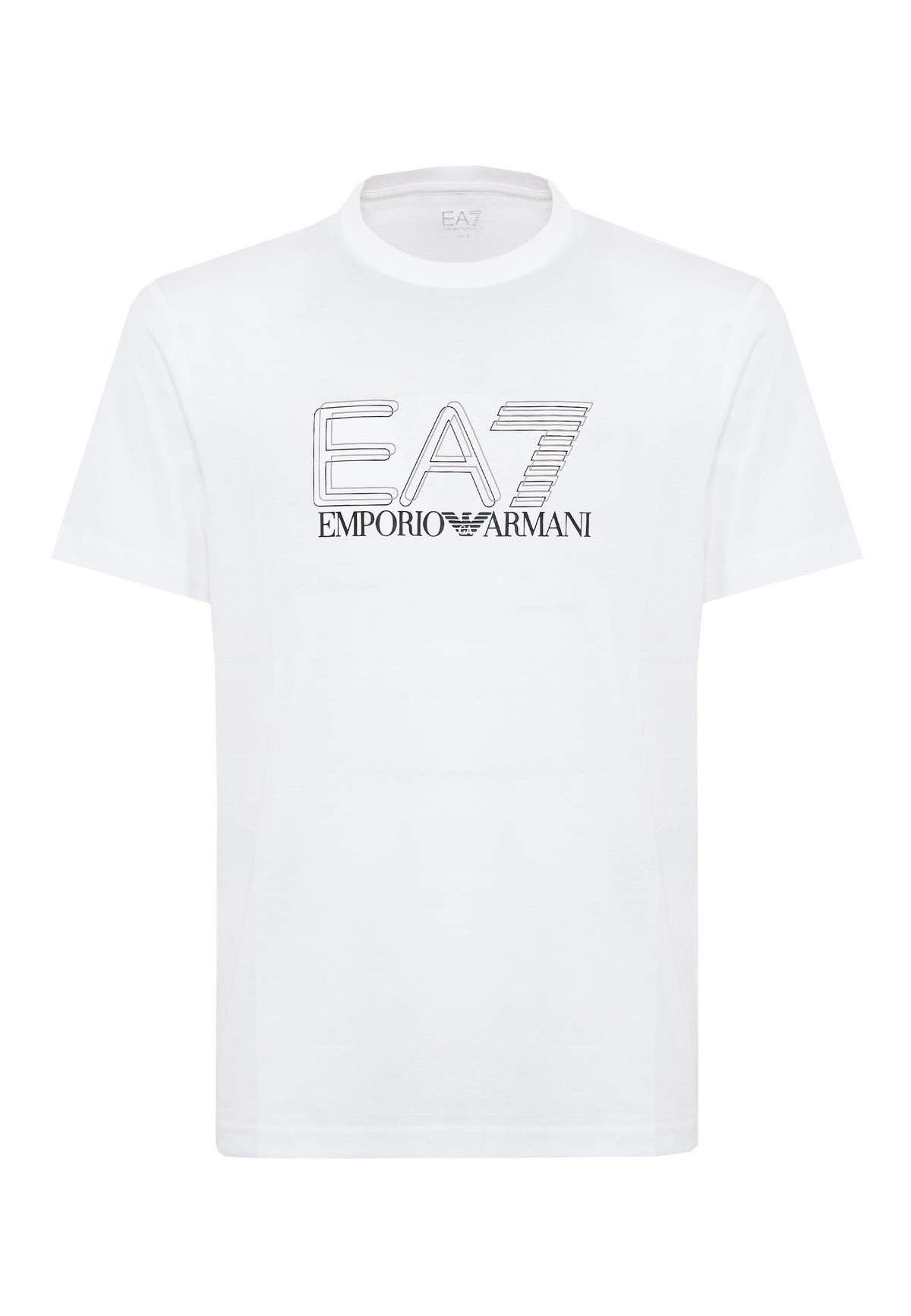 T-shirt girocollo Visibility in jersey di cotone White 