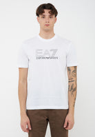 T-shirt girocollo Visibility in jersey di cotone White 
