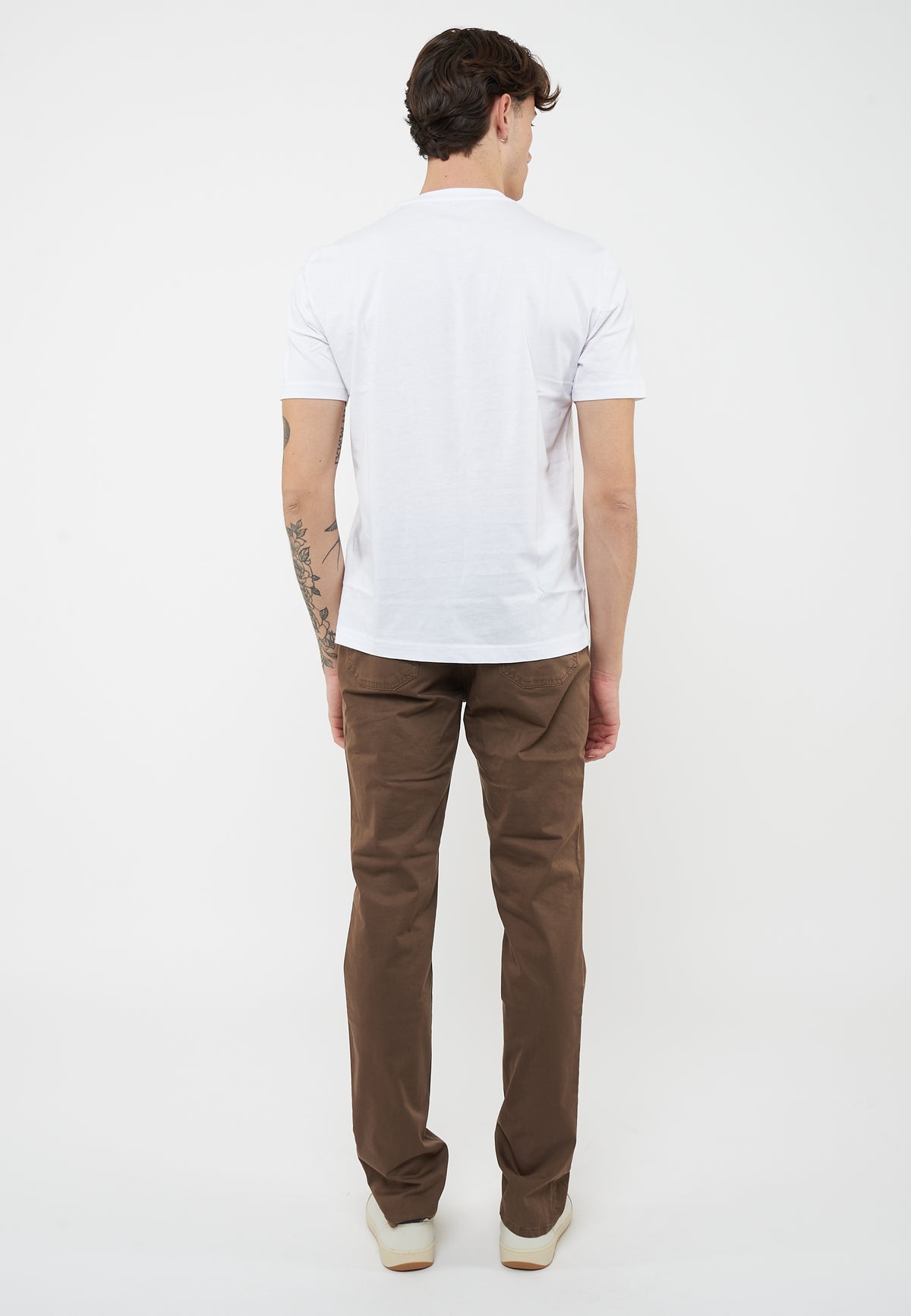 T-shirt girocollo Visibility in jersey di cotone White 