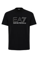 T-shirt girocollo Visibility in jersey di cotone Black 