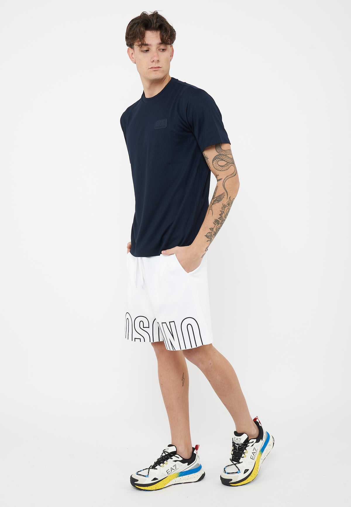 T-shirt Lux Identity in jersey di misto modal Blue 