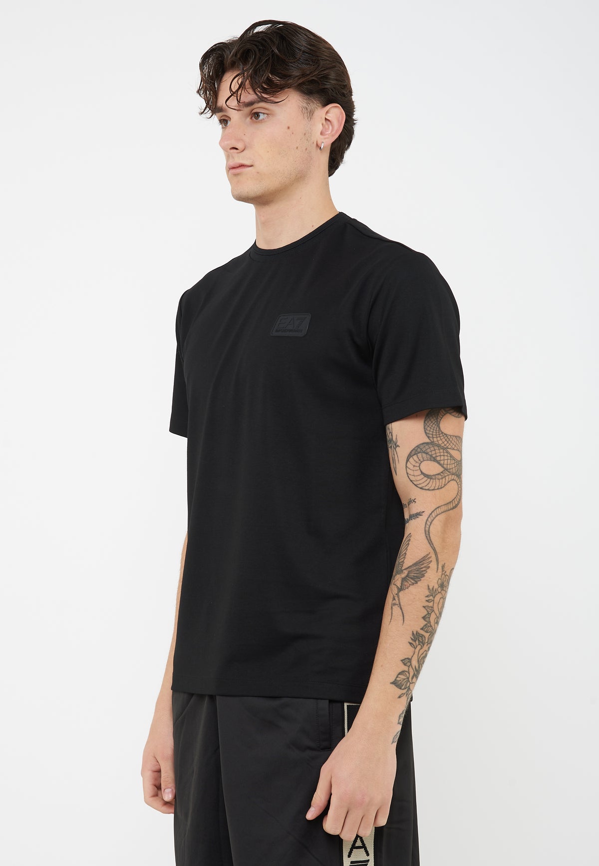 T-shirt Lux Identity in jersey di misto modal Black 