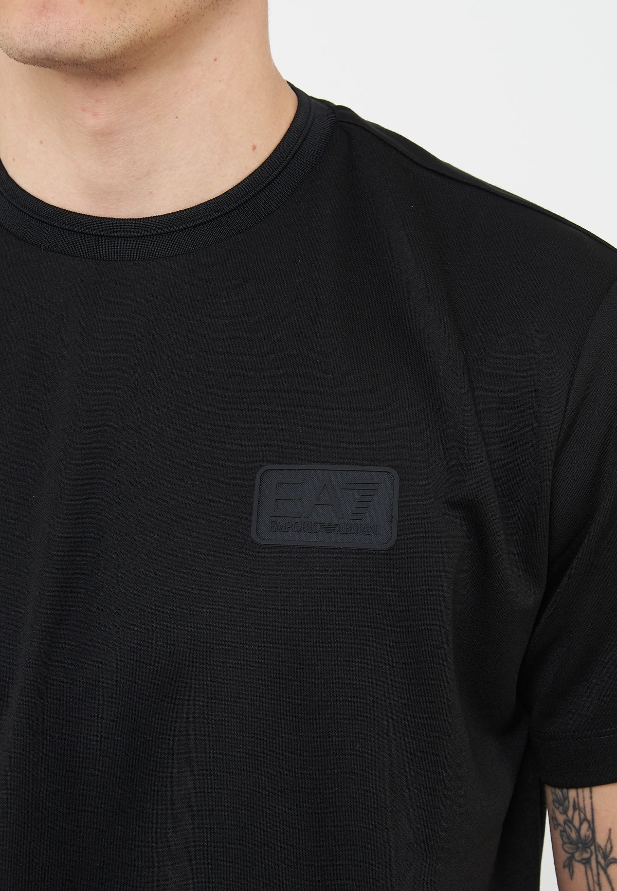 T-shirt Lux Identity in jersey di misto modal Black 