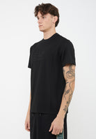 T-shirt Lux Identity in jersey di misto modal Black<BR/> 