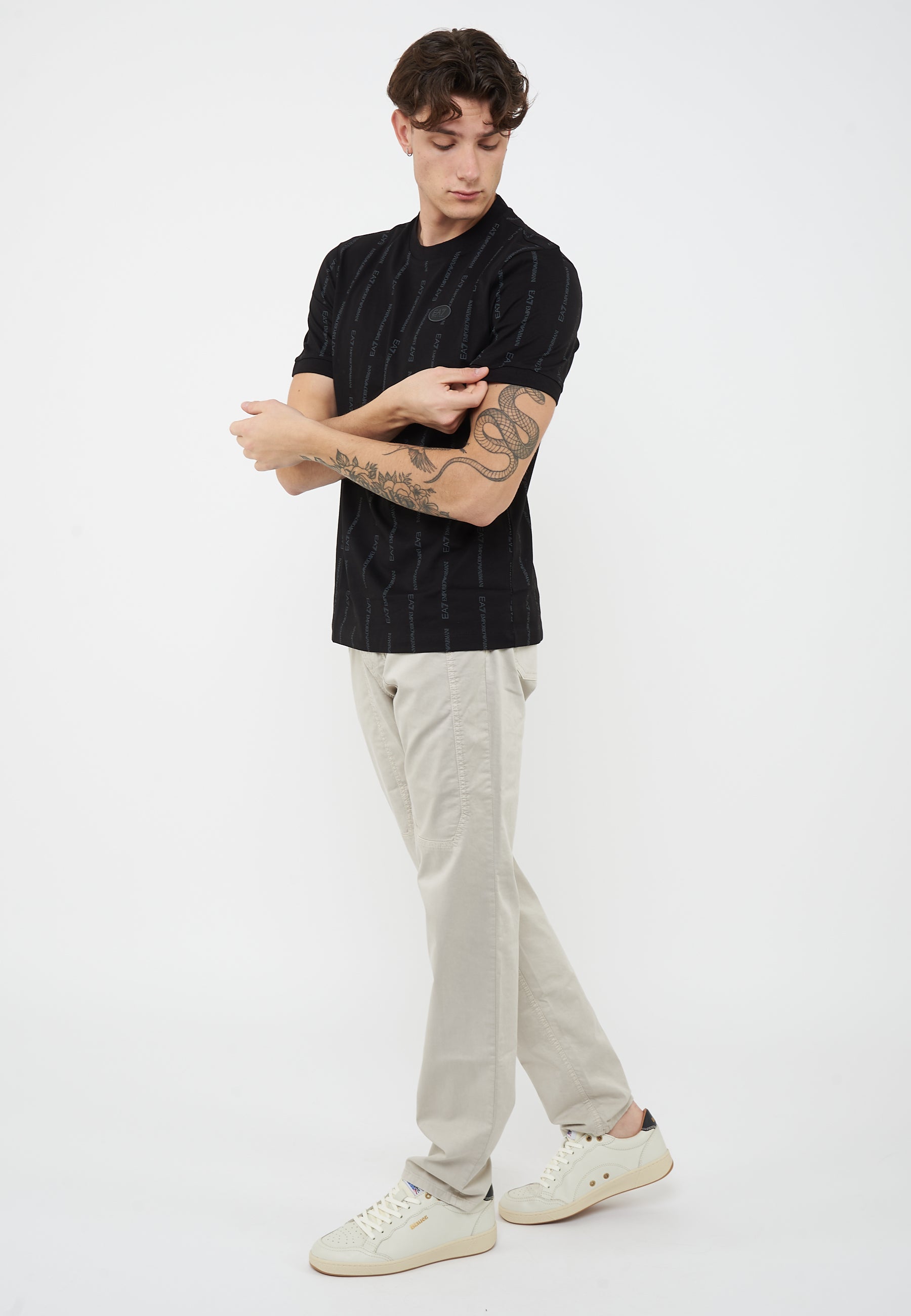 T-shirt Graphic Series in misto cotone Black 