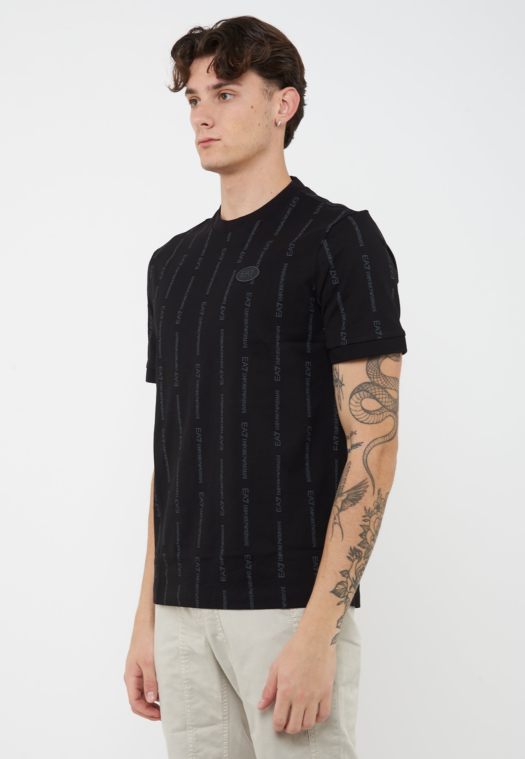 T-shirt Graphic Series in misto cotone Black 