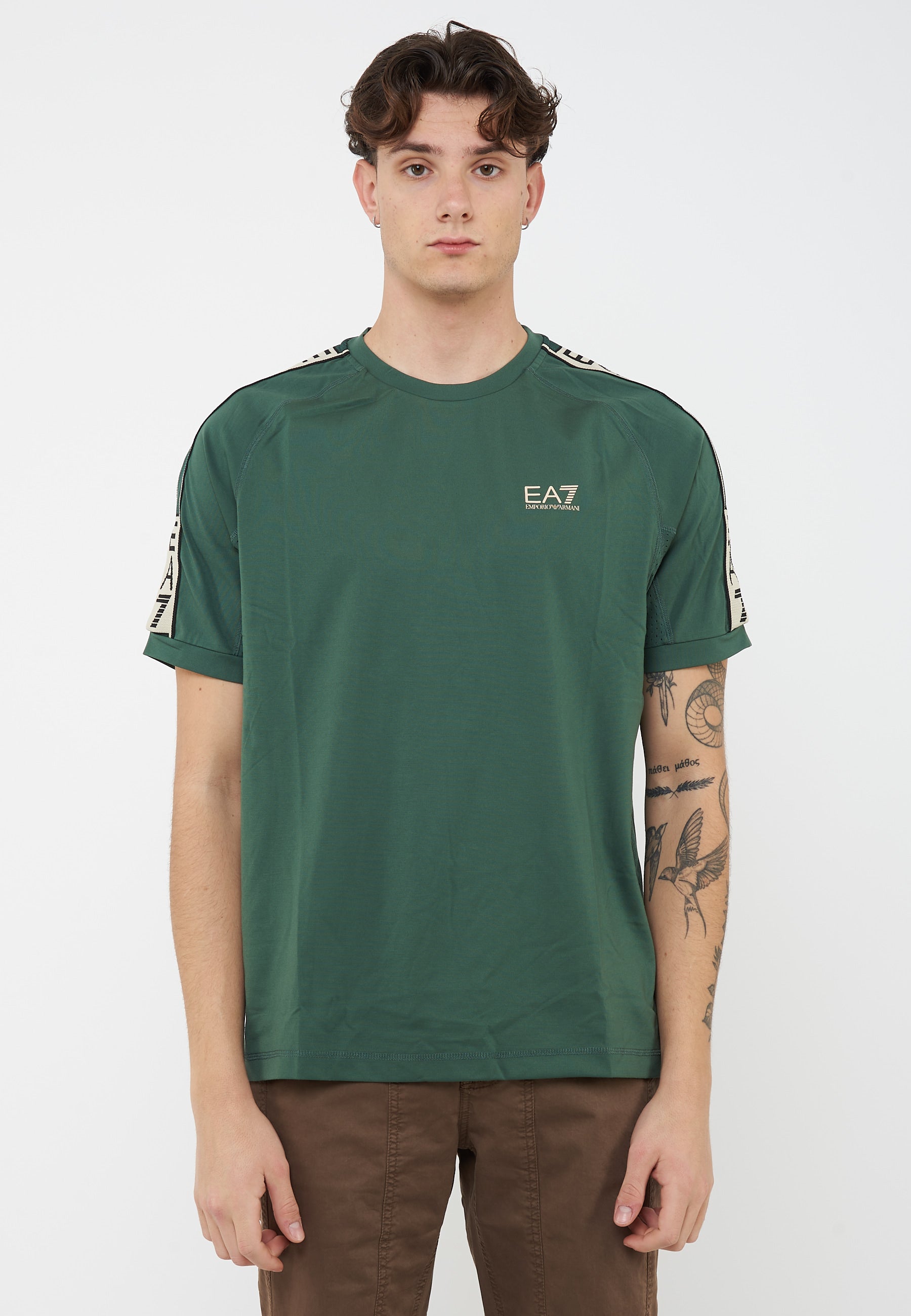 T-shirt Graphic Series in misto viscosa stretch Cilantro 