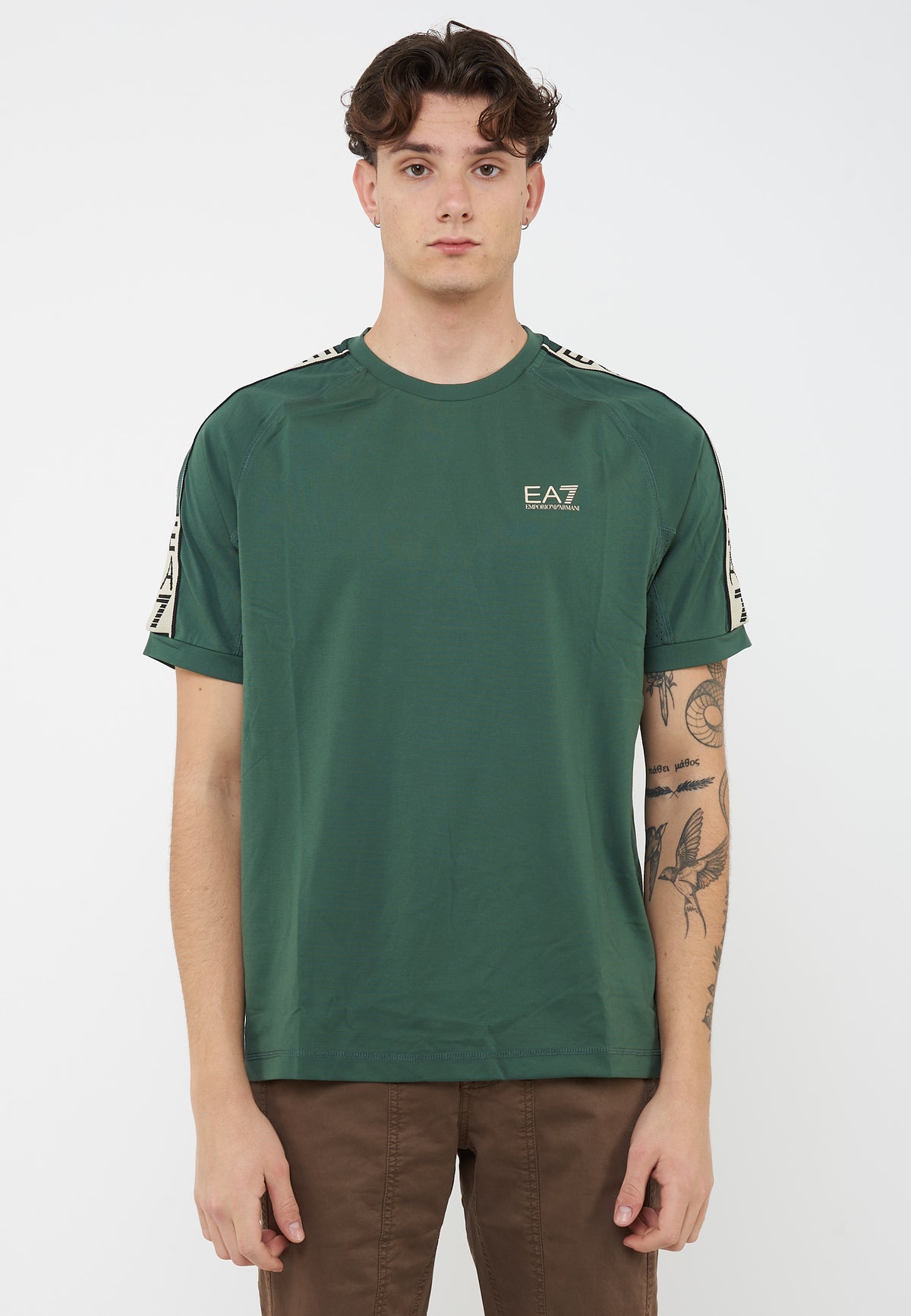 Graphic Series stretch viscose blend T-shirt Cilantro