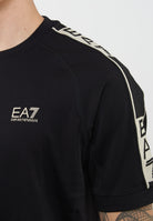 T-shirt Graphic Series in misto viscosa stretch Black<BR/> 