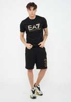 T-shirt Core Identity in jersey di cotone Black Gold 