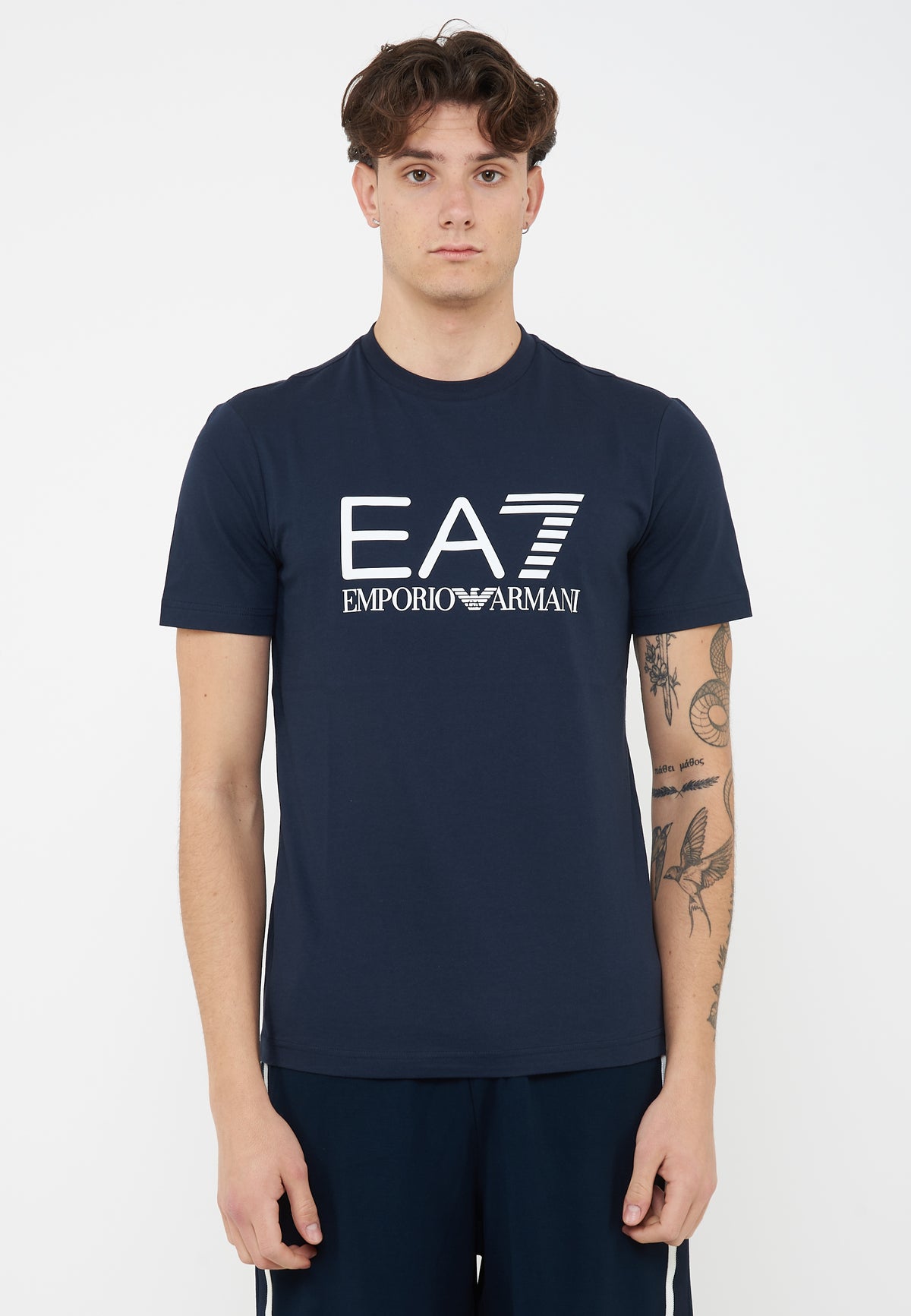 T-shirt Core Identity in jersey di cotone Blue 