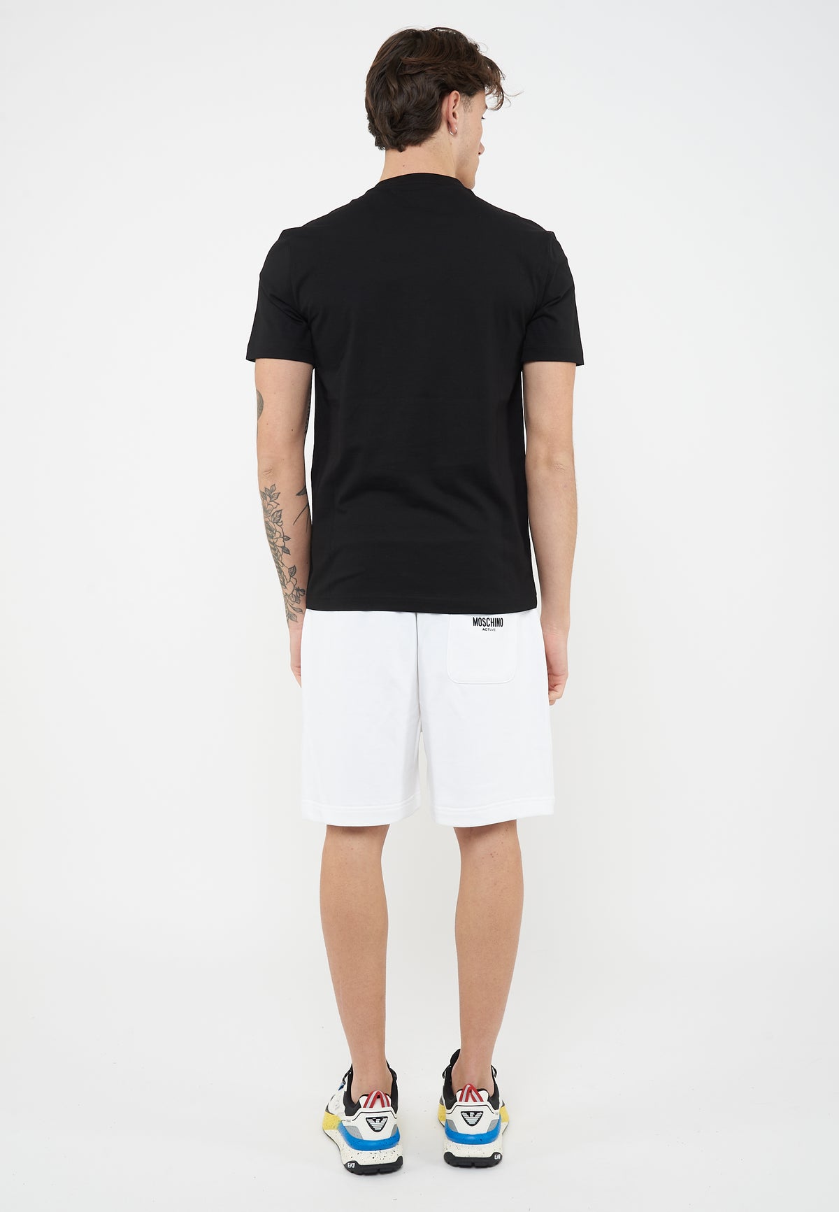 T-shirt Core Identity in jersey di cotone Black 