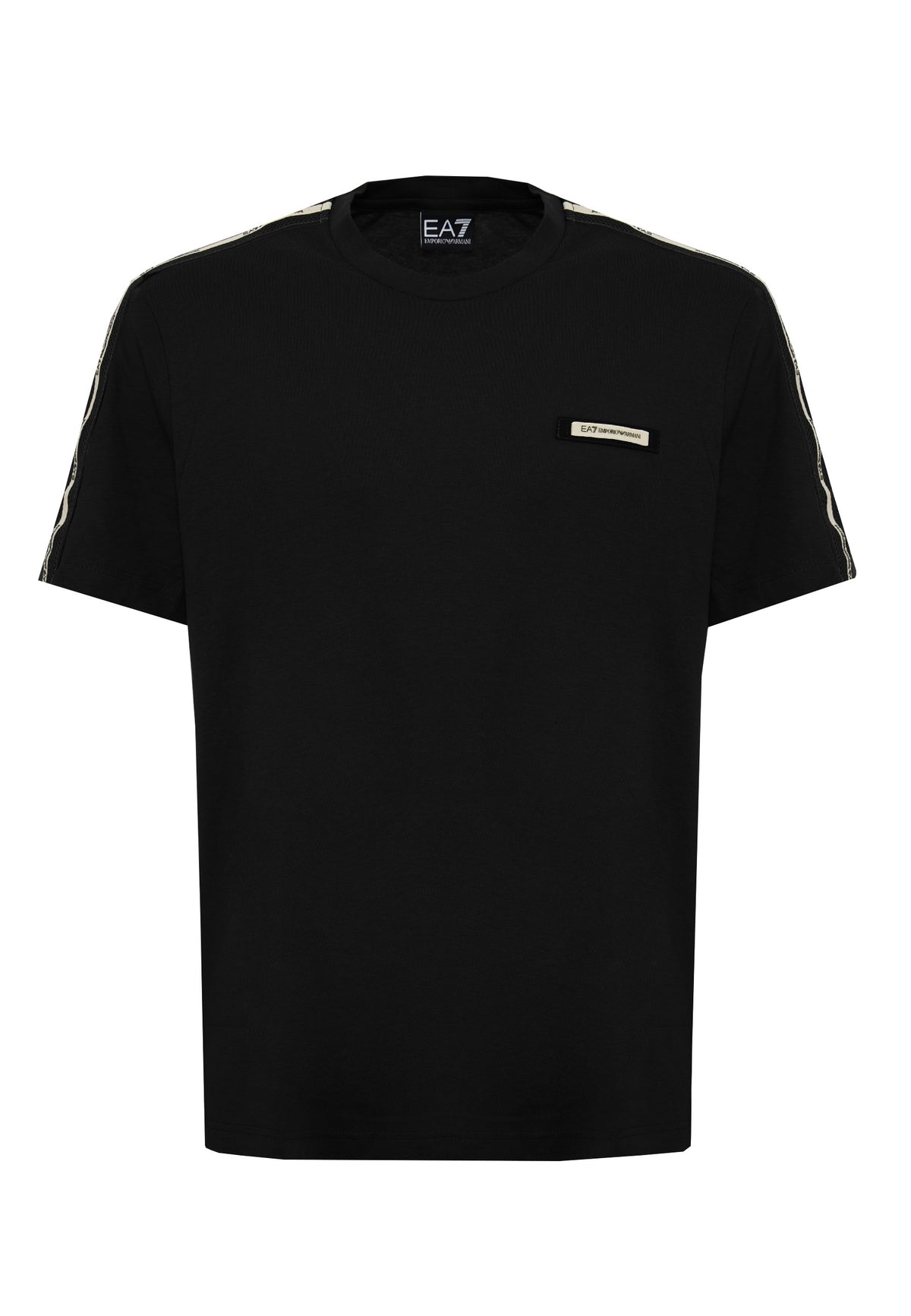 Black cotton Logo Series crew neck t-shirt