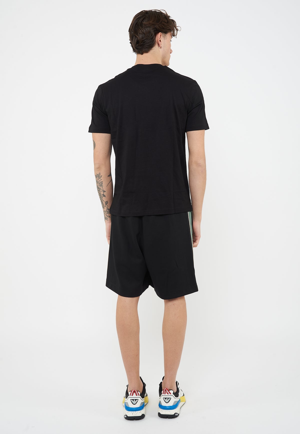 Black cotton Logo Series crew neck t-shirt