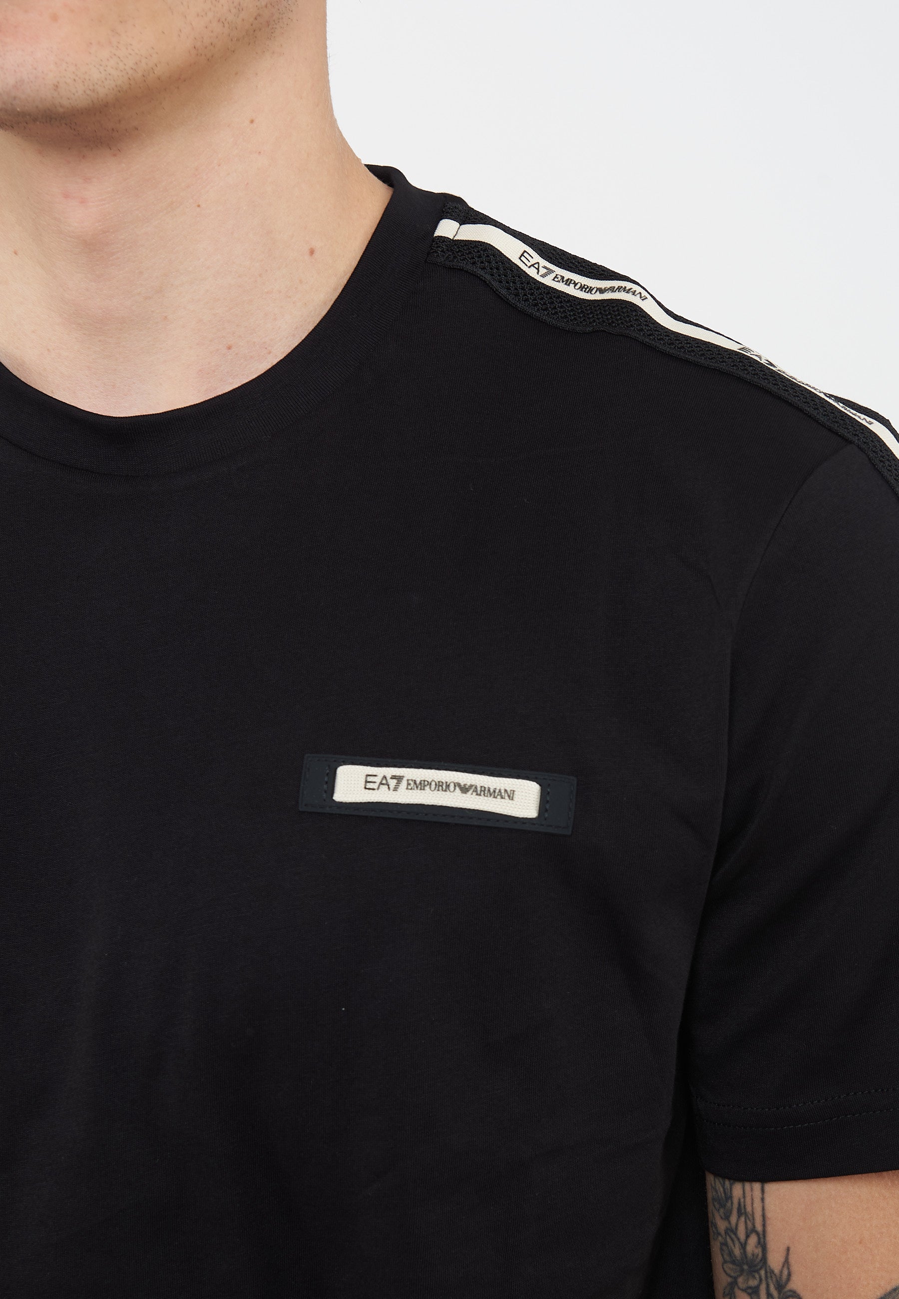 T-shirt girocollo Logo Series in cotone Black 