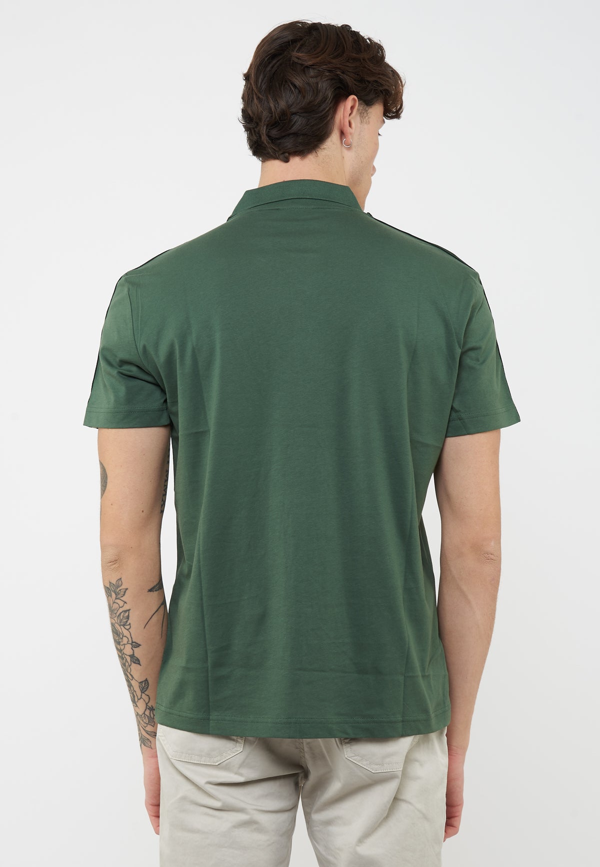 Polo Logo Series in jersey di cotone Cilantro 
