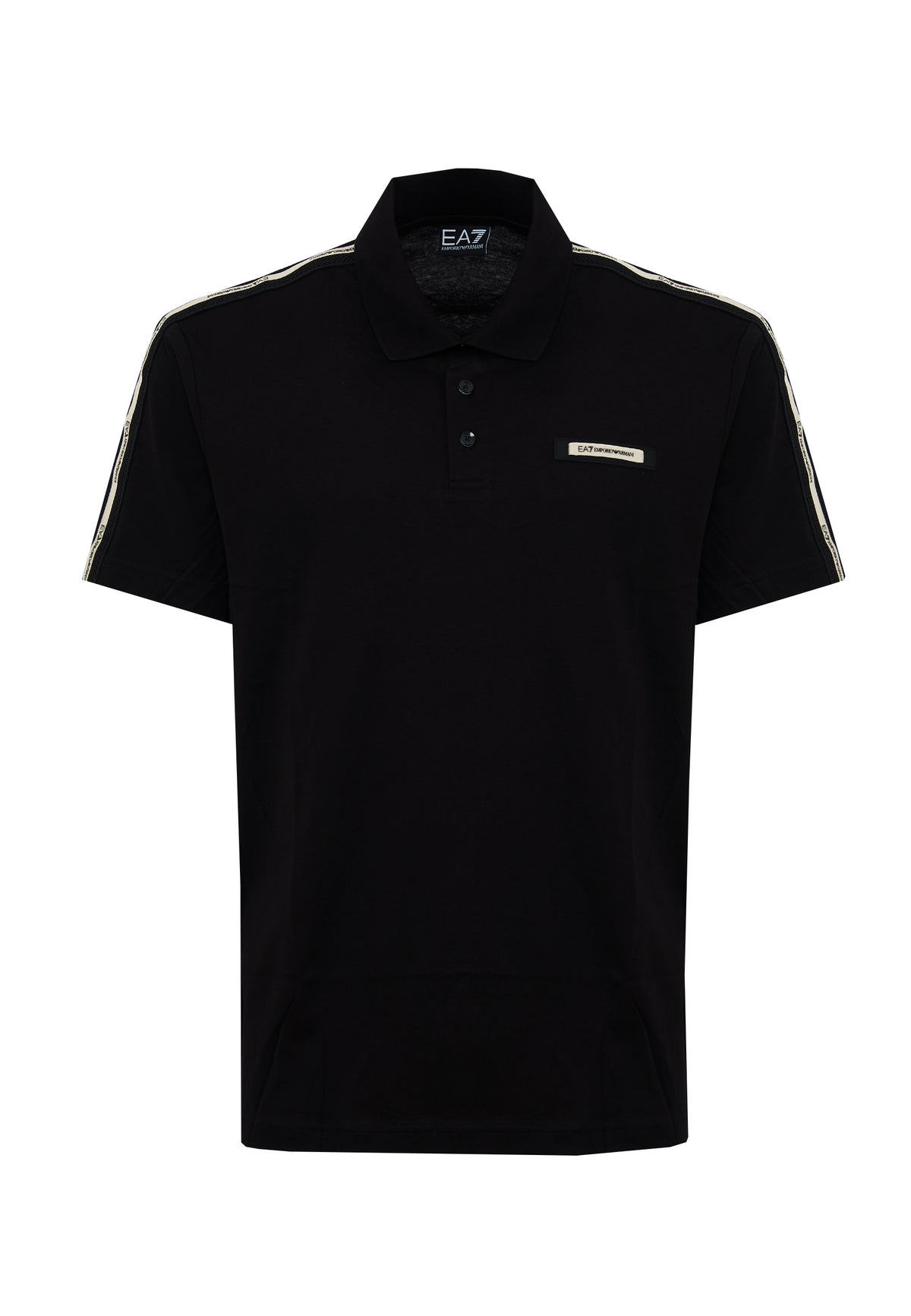 Polo Logo Series in jersey di cotone Black 