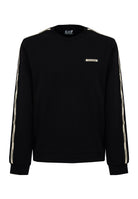 Felpa Logo Series in interlok di misto cotone Black 