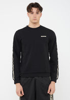 Felpa Logo Series in interlok di misto cotone Black 