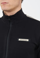 Felpa Logo Series in interlok di misto cotone Black 