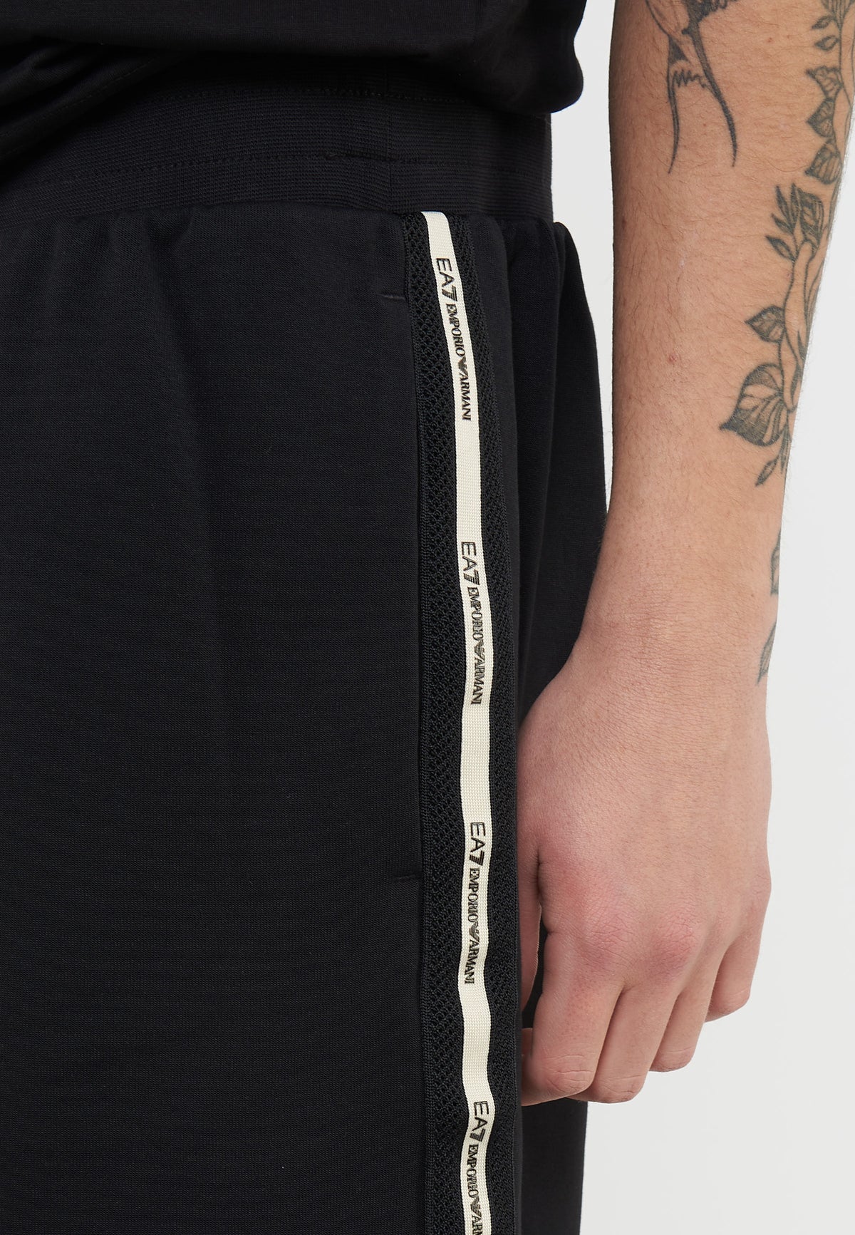 Bermuda Logo Series in interlok di misto cotone Black 