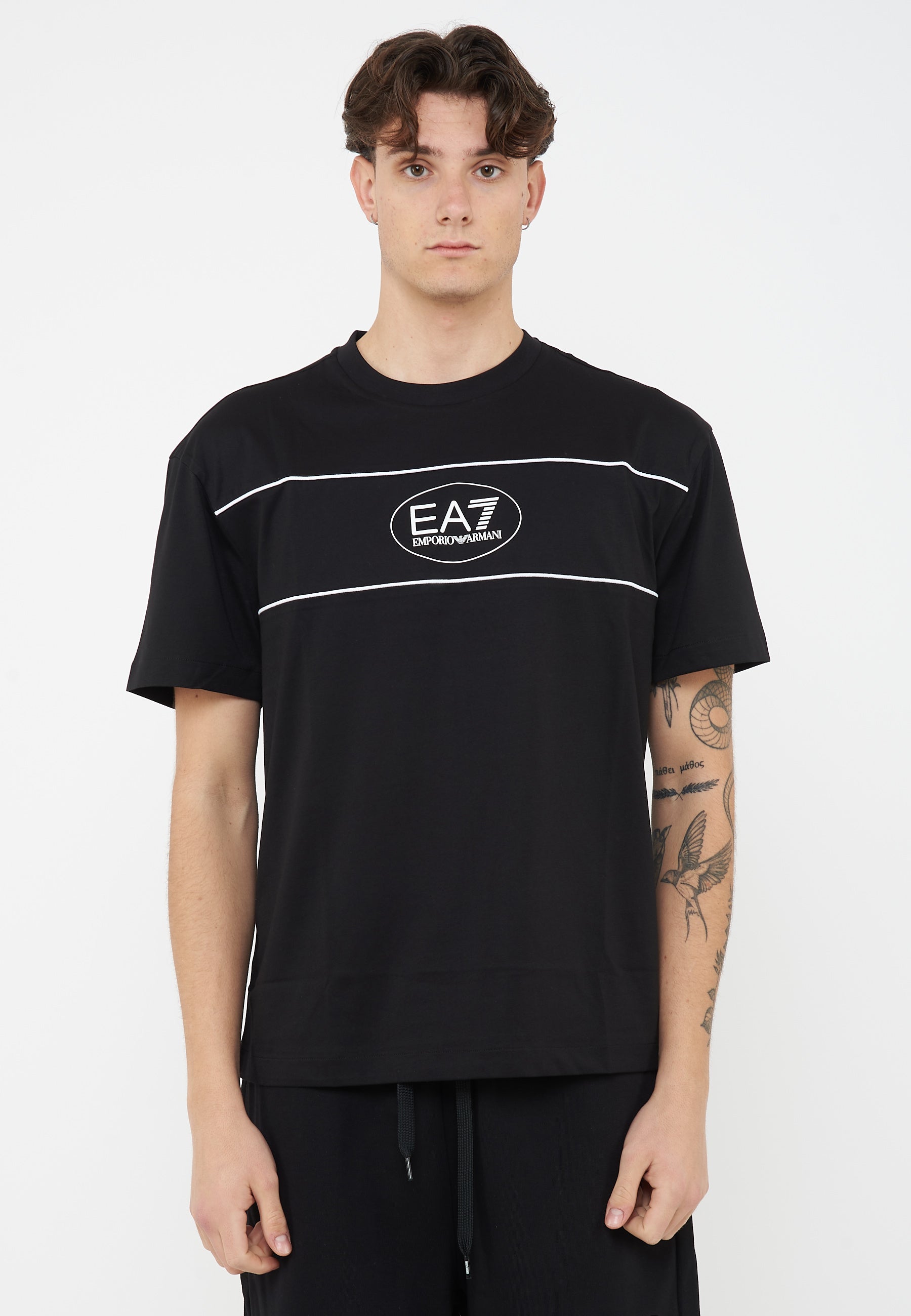 T-shirt Logo Series Boy in cotone Black 