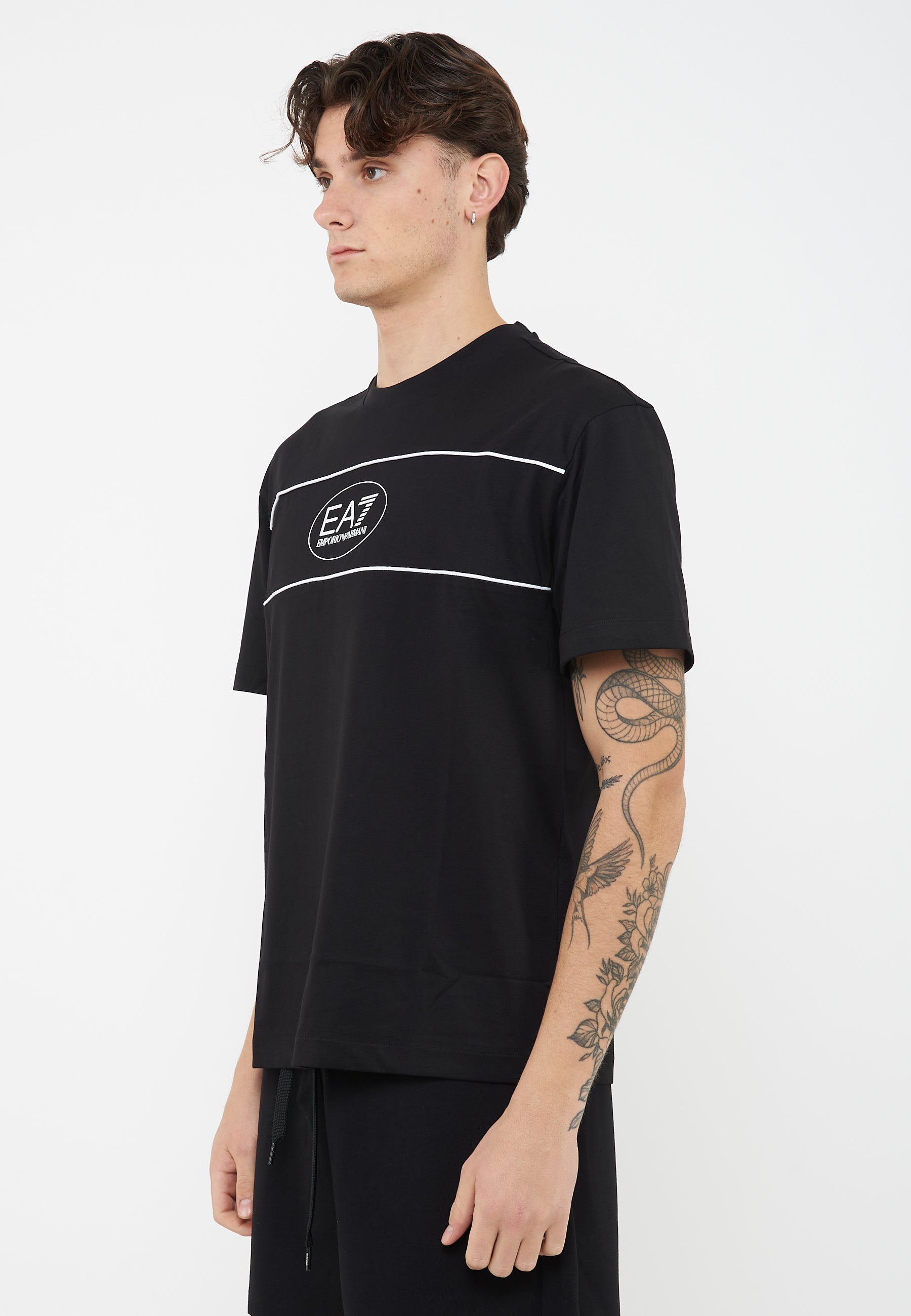 T-shirt Logo Series Boy in cotone Black 