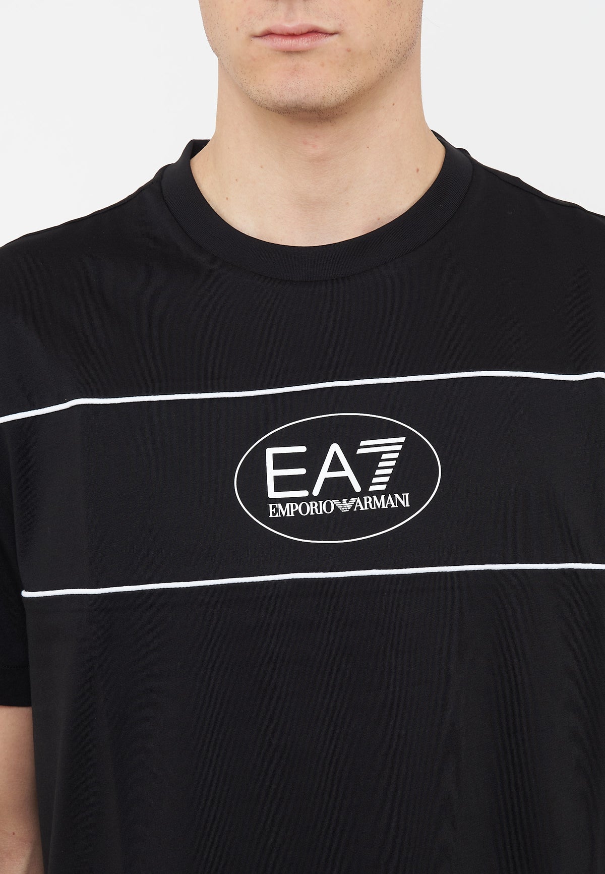 Boy's Cotton Logo Series T-shirt Black
